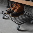 トロリー 収納 ラック キャスター付き 土台 台車 おしゃれ インダストリアル 靴 シューズラック スチール 小物置き ディスプレイラック 【納期B】【lic-nit-0032】