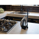 鍋蓋スタンド 鍋ブタ 鍋ぶた フタ お玉 キッチンツール 収納 ラック 菜箸 スパチュラ 真名板 まな板置き シンプル スタイリッシュ キッチン 台所 収納 【納期B】【lic-nit-0034】