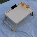 サイドテーブル 折りたたみ 折畳み ミニ 折れ脚 屋外 キャンプ アウトドア バーベキュー 物置き台 日本製 コンパクト 省スペース 収納 【納期B】【lic-nit-0037】