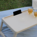 サイドテーブル 折りたたみ 折畳み ミニ 折れ脚 屋外 キャンプ アウトドア バーベキュー 物置き台 日本製 コンパクト 省スペース 収納 【納期B】【lic-nit-0037】