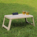 サイドテーブル 折りたたみ 折畳み ミニ 折れ脚 屋外 キャンプ アウトドア バーベキュー 物置き台 日本製 コンパクト 省スペース 収納 【納期B】【lic-nit-0037】