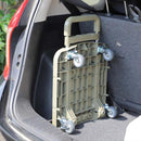 キャリーカート 台車 折りたたみ 折畳み コンパクト スリム 省スペース 収納 ハンドル 伸縮式 運搬 カート キャリー 家庭用 アウトドア キャンプ 屋外 おしゃれ 【納期B】【lic-nit-0039】