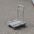 キャリーカート 台車 折りたたみ 折畳み コンパクト スリム 省スペース 収納 ハンドル 伸縮式 運搬 カート キャリー 家庭用 アウトドア キャンプ 屋外 おしゃれ 【納期B】【lic-nit-0039】