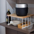 キッチンラック 棚 収納 オープンラック シンプル おしゃれ 北欧 ホワイト 白 天然木製 天板 スチール 脚 飾り台 土台 トースター レンジ 【納期B】【lic-nit-0043】