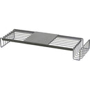 モニター台 モニターラック スタンド パソコンモニター用 ワイヤー スチールラック 本立て マガジンラック 収納棚 PC インダストリアル 【納期B】【lic-nit-0045】