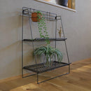 ラック 収納 棚 ワイヤー スチールラック 飾り台 置き場 観葉植物 シンプル おしゃれ インダストリアル 無骨 ハンキンググリーン対応 【納期B】【lic-nit-0047】
