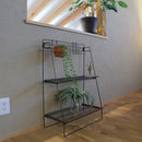 ラック 収納 棚 ワイヤー スチールラック 飾り台 置き場 観葉植物 シンプル おしゃれ インダストリアル 無骨 ハンキンググリーン対応 【納期B】【lic-nit-0047】