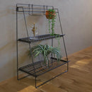 ラック 収納 棚 ワイヤー スチールラック 飾り台 置き場 観葉植物 シンプル おしゃれ インダストリアル 無骨 ハンキンググリーン対応 【納期B】【lic-nit-0047】
