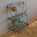 ラック 収納 棚 ワイヤー スチールラック 飾り台 置き場 観葉植物 シンプル おしゃれ インダストリアル 無骨 ハンキンググリーン対応 【納期B】【lic-nit-0047】