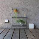 ラック 収納 棚 ワイヤー スチールラック 飾り台 置き場 観葉植物 シンプル おしゃれ インダストリアル 無骨 ハンキンググリーン対応 【納期B】【lic-nit-0047】