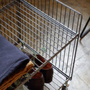 ワゴン スチールラック 収納 棚 キャスター付き ワイヤー ワイド 幅広 2段 インダストリアル 無骨な インテリア おしゃれ 鉄製 シンプル 【納期B】【lic-nit-0048】