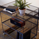 ワゴン スチールラック 収納棚 キャスターつき ワイヤー ワイド 幅広 3段 インダストリアル おしゃれ 鉄製 玄関 ランドリー収納 キッチン 【納期B】【lic-nit-0053】