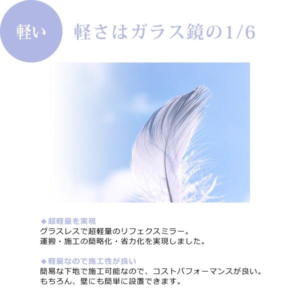 鏡 全身 大型 姿見 壁 フィルムミラー 割れない きれいに映る 軽い 軽量 日本製 安全 安心 防災 割れ防止 100×150cm おしゃれ リフェクス 【納期E】【lic-refex-011】