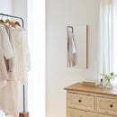 鏡 壁掛け おしゃれ 割れない ミラー 軽い 軽量 日本製 金具 フィルム リフェクス 安全 安心 きれいに映る フレーム 縁 枠 ブラウン ホワイト 白 木目 柄 REFEX 【納期E】【lic-refex-043】