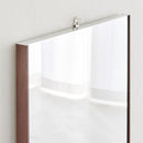 鏡 壁掛け おしゃれ 割れない ミラー 軽い 軽量 日本製 金具 フィルム リフェクス 安全 安心 きれいに映る フレーム 縁 枠 ブラウン ホワイト 白 木目 柄 REFEX 【納期E】【lic-refex-043】