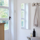 鏡 壁掛け おしゃれ 割れない ミラー 軽い 軽量 日本製 全身 姿見 フィルム リフェクス 安全 安心 金具 フレーム ふち 枠 ブラウン ホワイト 白 木目 柄 REFEX 【納期E】【lic-refex-044】