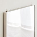 鏡 壁掛け おしゃれ 割れない ミラー 軽い 軽量 日本製 全身 姿見 フィルム リフェクス 安全 安心 金具 フレーム ふち 枠 ブラウン ホワイト 白 木目 柄 REFEX 【納期E】【lic-refex-044】