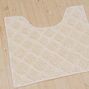 トイレマット ラグ 敷き物 シンプル おしゃれ 北欧 南欧 無地 石畳 デザイン タイル柄 コットン 綿100% すべり止め 洗濯機 丸洗い 日本製 【納期B】【lic-sas-338】