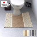 トイレマット 65×60cm おしゃれ 北欧 滑りにくい 滑り止め ずれにくい ズレ防止 小さめ 小型 ミニ 日本製 国産 床材 トイレ用 マット クッション性 厚み 単品 【納期B】【lic-sas-370】