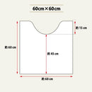 トイレマット ミニ ふける 拭ける 小さい 小さめ おしゃれ 北欧 木目 ホワイト モザイクタイル 石目 クッションフロア シート 抗菌 防カビ 防炎 撥水 滑り止め 【納期B】【lic-sas-416】