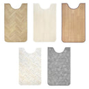 トイレマット ロング ふける 拭ける 長い 長め おしゃれ 北欧 木目柄 白 ホワイト モザイクタイル 石目 クッションフロアシート 抗菌 防カビ 防炎 撥水 ずれ防止 【納期B】【lic-sas-417】