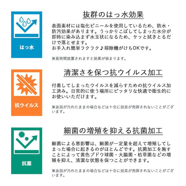 トイレマット 耳長 ロング ふける 拭ける 長い 長め おしゃれ 北欧 木目柄 白 ホワイト モザイクタイル 石目 フロアシート 抗菌 防カビ 防炎 撥水 滑り止め 60cm 【納期B】【lic-sas-418】