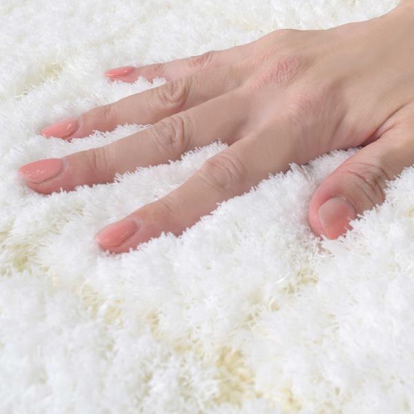 トイレマット 日本製 おしゃれ 高級 吸水 ふかふか ふわふわ 抗菌 防臭 滑り止め ずれない 白 ホワイト 便所 上質 小さい 小さめ 60×60cm 【納期B】【lic-sas-433】