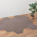 タイルカーペット 六角形 ヘキサゴン おしゃれ 厚み 3mm ネコ 猫 ペット対応 犬 イヌ 置くだけ 吸着 ずれない 滑り止め すべり止め マット シート 30cm 日本製 【納期A】【lic-snk-0000】