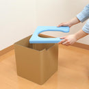 避難用トイレ 簡易 非常用 大便用 防災 介護 テント 携帯 車 ダンボール 段ボール 便座 U型 組み立て式 キャンプ アウトドア 省スペース 【納期A】【lic-snk-0010】