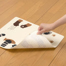 ランチョンマット ペット用 猫 ネコ 犬 イヌ 置くだけ 吸着 ずれない シート 撥水加工 エサ 餌 食べこぼし 床 汚れ防止 アンモニア消臭 洗える 洗濯機 日本製 【納期A】【lic-snk-0011】