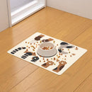 ランチョンマット ペット用 猫 ネコ 犬 イヌ 置くだけ 吸着 ずれない シート 撥水加工 エサ 餌 食べこぼし 床 汚れ防止 アンモニア消臭 洗える 洗濯機 日本製 【納期A】【lic-snk-0011】