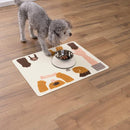 ランチョンマット ペット用 猫 ネコ 犬 イヌ 置くだけ 吸着 ずれない シート 撥水加工 エサ 餌 食べこぼし 床 汚れ防止 アンモニア消臭 洗える 洗濯機 日本製 【納期A】【lic-snk-0011】