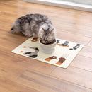 ランチョンマット ペット用 猫 ネコ 犬 イヌ 置くだけ 吸着 ずれない シート 撥水加工 エサ 餌 食べこぼし 床 汚れ防止 アンモニア消臭 洗える 洗濯機 日本製 【納期A】【lic-snk-0011】