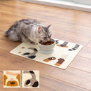 ランチョンマット ペット用 猫 ネコ 犬 イヌ 置くだけ 吸着 ずれない シート 撥水加工 エサ 餌 食べこぼし 床 汚れ防止 アンモニア消臭 洗える 洗濯機 日本製 【納期A】【lic-snk-0011】