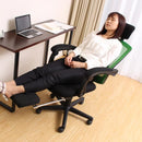 オフィスチェア メッシュ リクライニング 足置き オットマン 椅子 事務 パソコンチェア PCチェア ひじ掛け 肘付き 黒 ブラック ブルー 青 グリーン 緑 グレー 【納期D】【lic-tan-145】