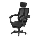 オフィスチェア メッシュ リクライニング 足置き オットマン 椅子 事務 パソコンチェア PCチェア ひじ掛け 肘付き 黒 ブラック ブルー 青 グリーン 緑 グレー 【納期D】【lic-tan-145】