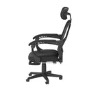 オフィスチェア メッシュ リクライニング 足置き オットマン 椅子 事務 パソコンチェア PCチェア ひじ掛け 肘付き 黒 ブラック ブルー 青 グリーン 緑 グレー 【納期D】【lic-tan-145】