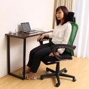 オフィスチェア メッシュ リクライニング 足置き オットマン 椅子 事務 パソコンチェア PCチェア ひじ掛け 肘付き 黒 ブラック ブルー 青 グリーン 緑 グレー 【納期D】【lic-tan-145】