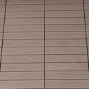 デッキパネル 木目 ウッド調デッキ 人工木 ウッドタイル 床材 フロアタイル DIY リフォーム 庭 ベランダ テラス 玄関 ジョイント 白 ホワイト 茶色 9枚セット 【納期D】【lic-tan-175-9】