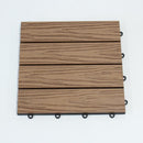 デッキパネル 木目 ウッド調デッキ 人工木 ウッドタイル 床材 フロアタイル DIY リフォーム 庭 ベランダ テラス 玄関 ジョイント 白 ホワイト 茶色 9枚セット 【納期D】【lic-tan-175-9】