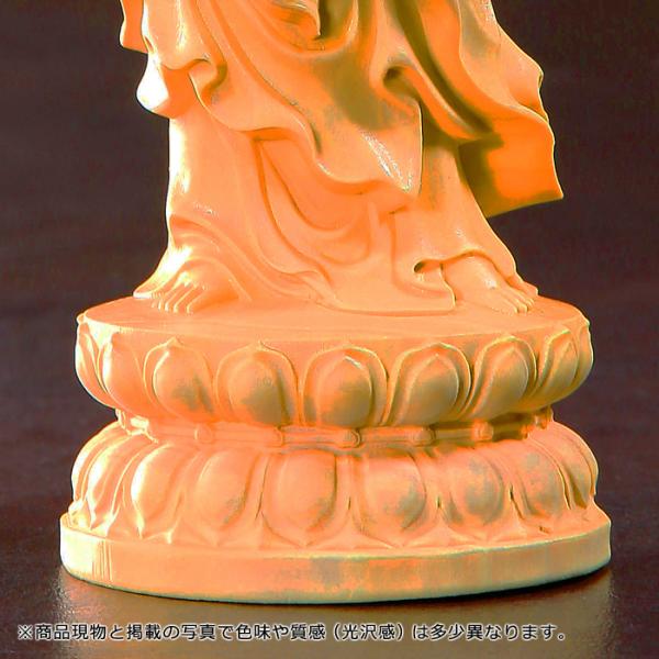 観音菩薩 仏像 観音 菩薩 ぼさつ 念珠観音菩薩 観音様 菩薩様 観音像 菩薩像 小さめ 小型 天然木 木製 【納期D】【lic-tan-183】