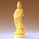 観音菩薩 仏像 観音 菩薩 ぼさつ 念珠観音菩薩 観音様 菩薩様 観音像 菩薩像 小さめ 小型 天然木 木製 【納期D】【lic-tan-183】