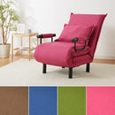 ソファベッド おしゃれ コンパクト 1人用 一人掛け ソファーベッド ソファベット 座椅子 ひじ掛け 肘付き ブラウン 茶色 ネイビー 紺色 グリーン 緑 ピンク 【納期D】【lic-tan-185】
