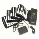 ピアノ ロールピアノ 初心者 おもちゃ 練習 61鍵盤 電池式 コンパクト 省スペース 持ち運びしやすい 携帯 電子ピアノ 楽器 演奏 シリコン 【納期D】【lic-tan-189-61】