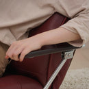 座椅子 回転 回転式 リクライニング チェア ハイバック 肘掛付き ひじ掛け 跳ね上げ 高級感 革 レザー 黒 ブラック レッド 赤 フロアチェア ヘッドレスト 【納期D】【lic-tan-199】