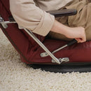 座椅子 回転 回転式 リクライニング チェア ハイバック 肘掛付き ひじ掛け 跳ね上げ 高級感 革 レザー 黒 ブラック レッド 赤 フロアチェア ヘッドレスト 【納期D】【lic-tan-199】