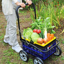 カート 4輪 キャリーワゴン キャリーカート 農作業 園芸 ガーデニング 買い物 折りたたみ 折り畳みカート 収納 コンパクト アウトドア 【納期D】【lic-tan-565】