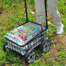 カート 4輪 キャリーワゴン キャリーカート 農作業 園芸 ガーデニング 買い物 折りたたみ 折り畳みカート 収納 コンパクト アウトドア 【納期D】【lic-tan-565】