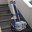 三輪カート 台車 階段 折りたたみ キャスター スリム 収納 コンパクト キャリーカート アルミ 折り畳み 園芸 ゴミ出し 持ち手 伸びる 伸縮 【納期D】【lic-tan-567】