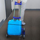 三輪カート 台車 階段 折りたたみ キャスター スリム 収納 コンパクト キャリーカート アルミ 折り畳み 園芸 ゴミ出し 持ち手 伸びる 伸縮 【納期D】【lic-tan-567】